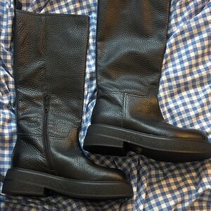 Emanuele Crasto Black Leather Boots
